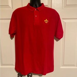 Mens Vintage Boy Scouts of America Polo Shirt sz L USA